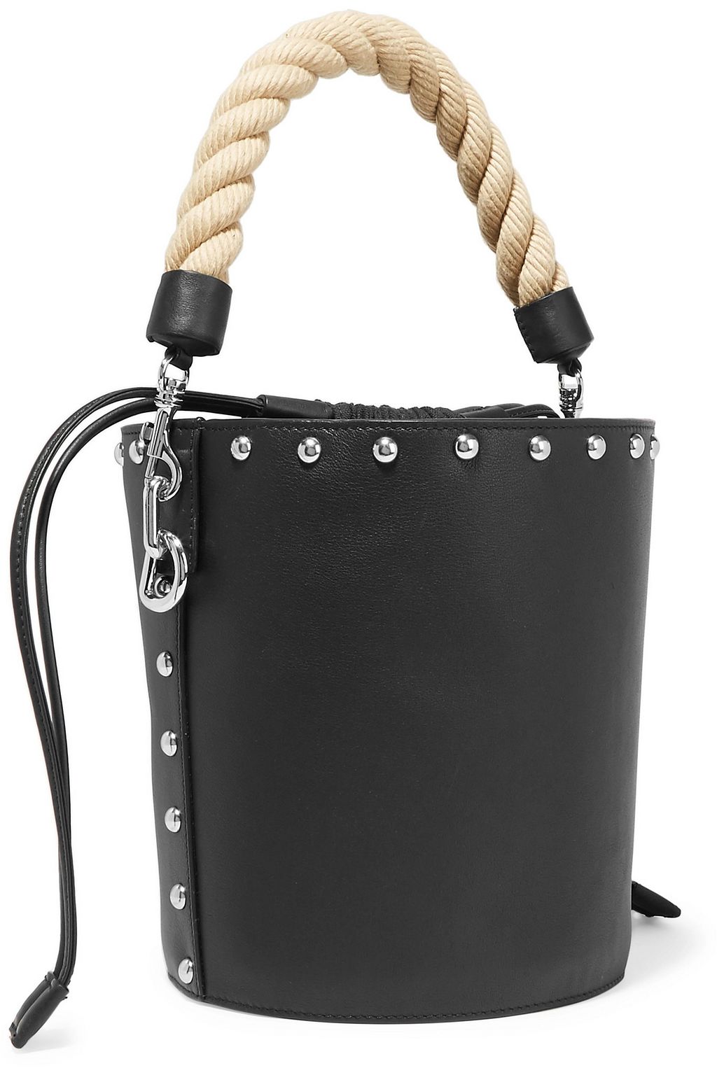 JW ANDERSON Stud-embellished leather bucket bag