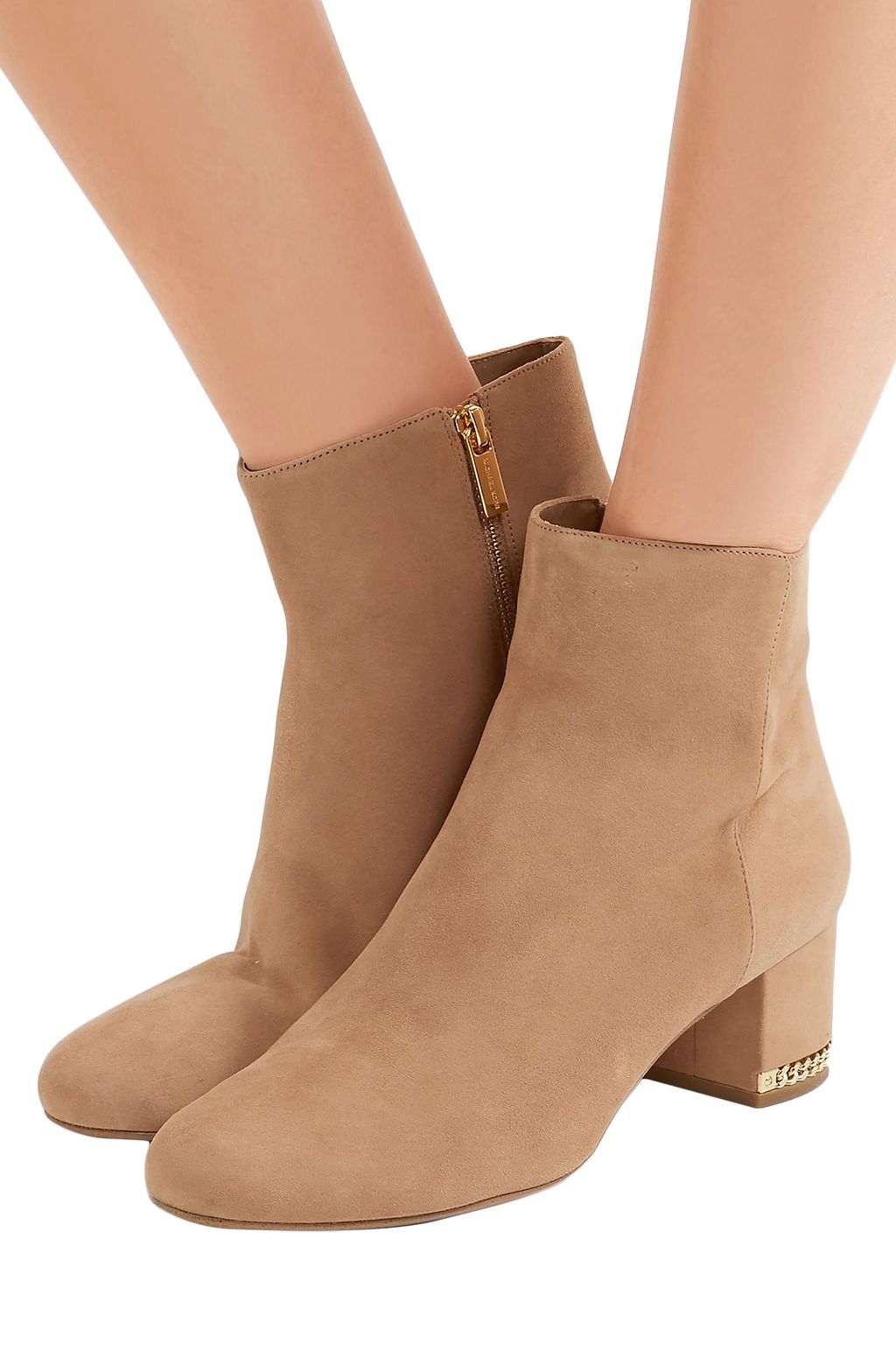 MICHAEL MICHAEL KORS Sabrina chain-embellished suede boots