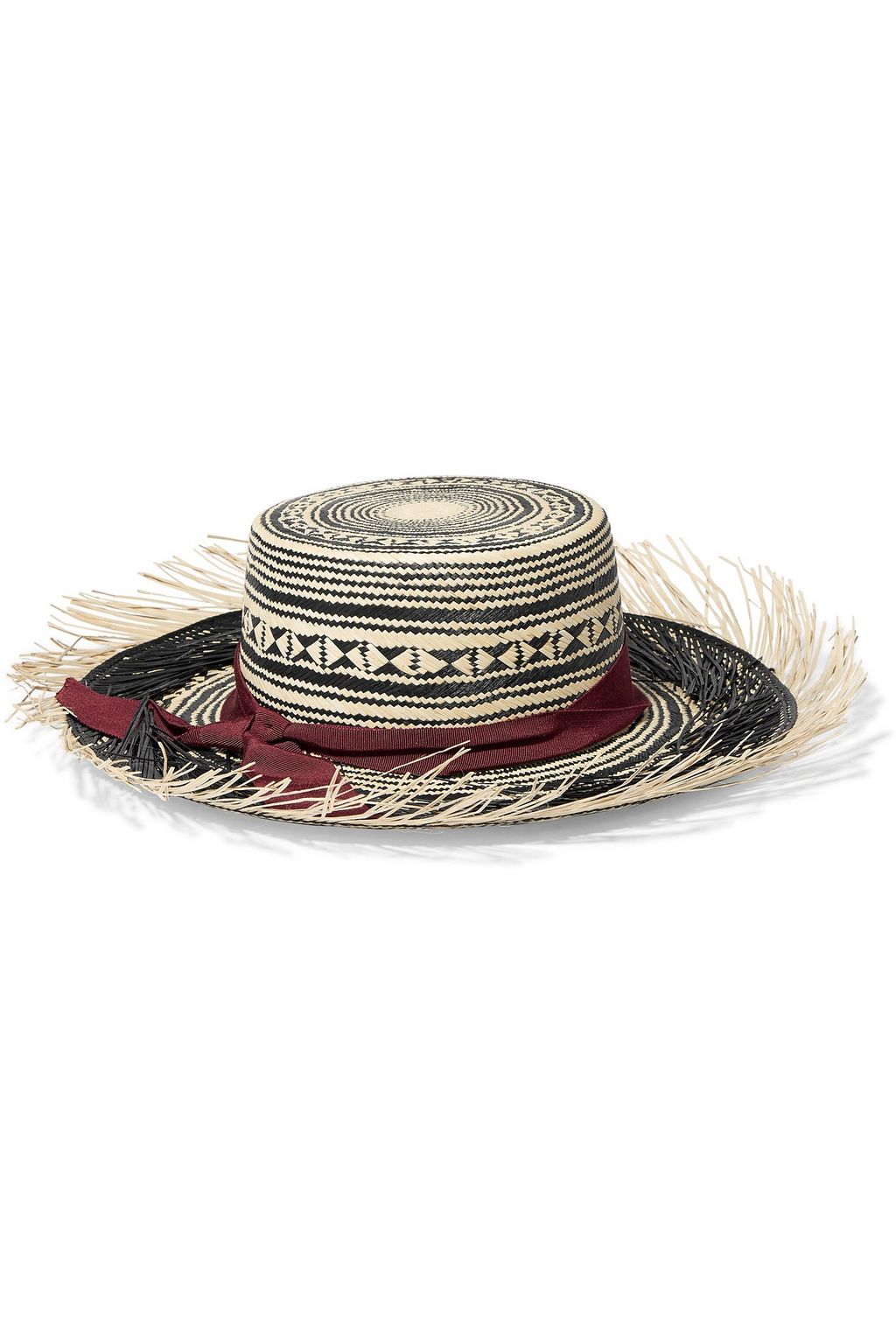 SENSI STUDIO Colombia frayed toquilla straw Panama hat