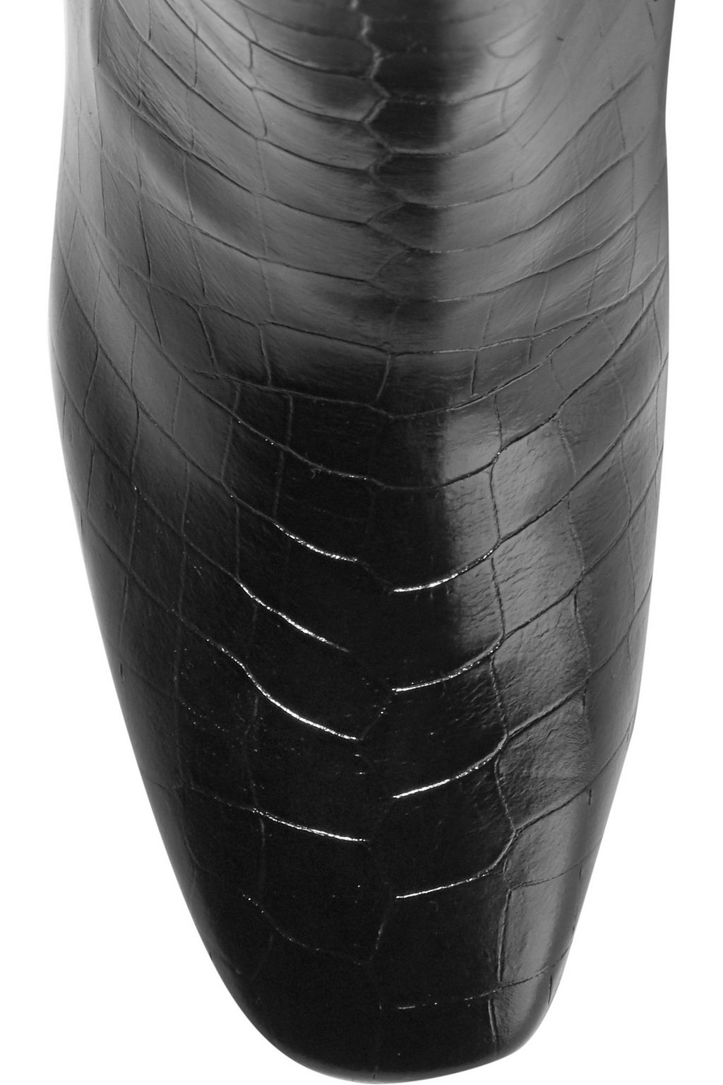 GIVENCHY Ankle boots in black croc-effect leather