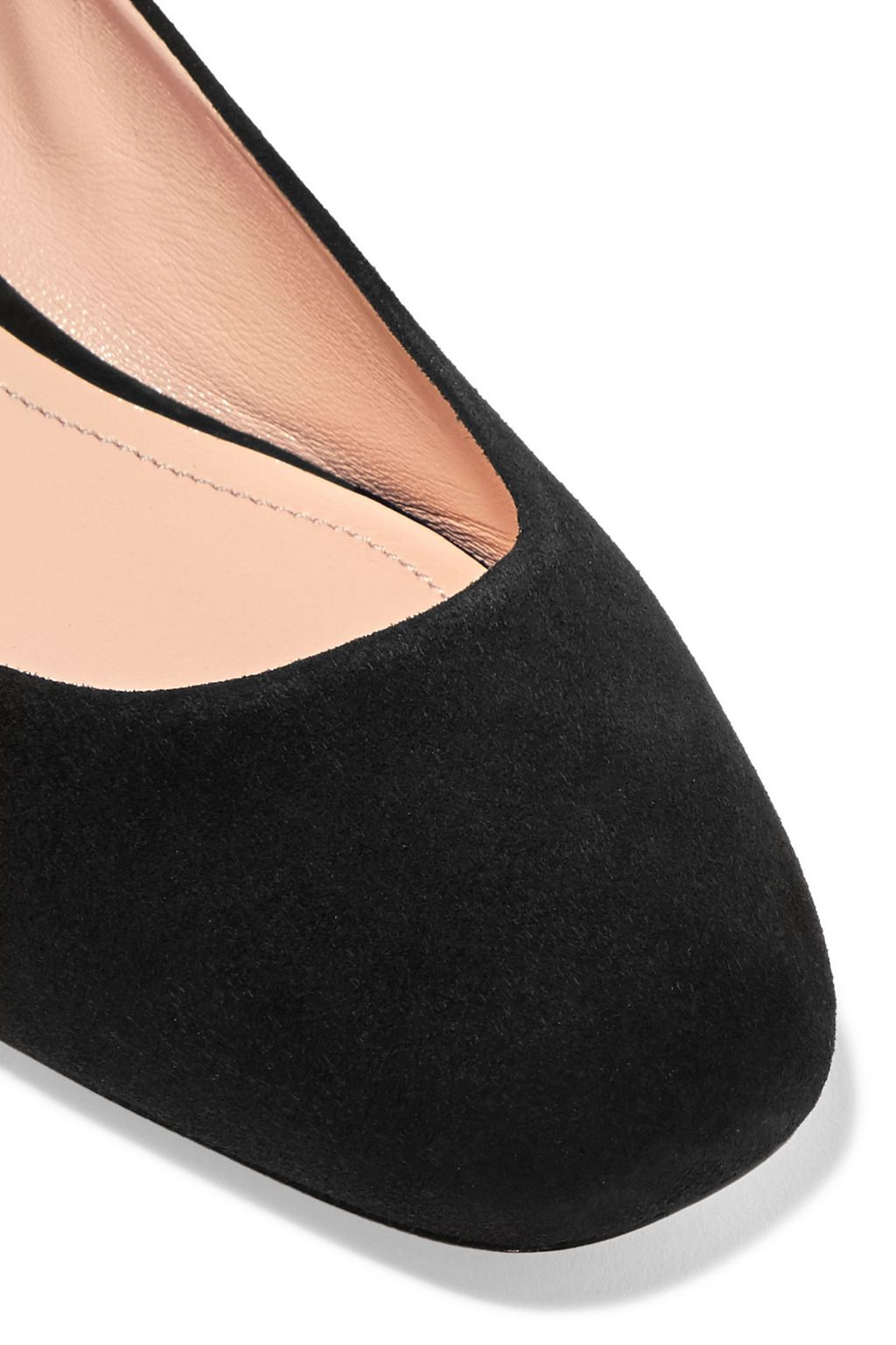 NICHOLAS KIRKWOOD Casati faux pearl-embellished suede ballet flats