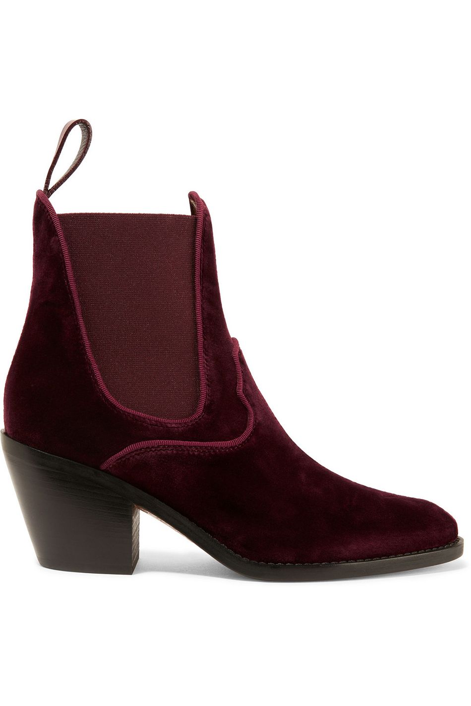 chloe velvet boots
