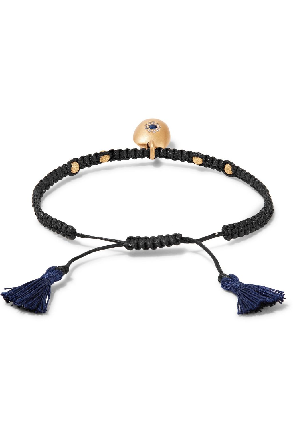 EYE M by ILEANA MAKRI Belle woven, gold-plated and cubic zirconia bracelet