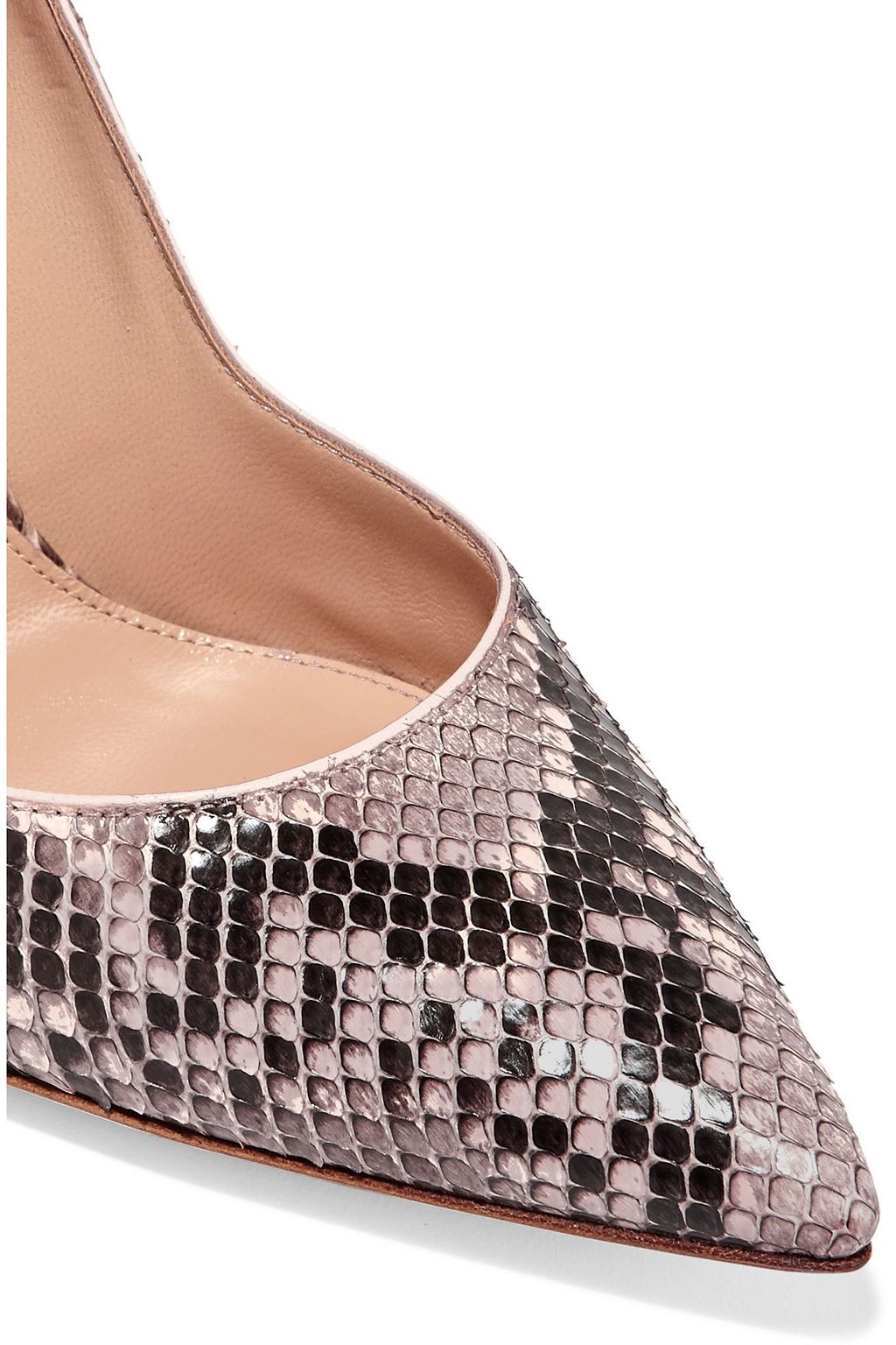 GIANVITO ROSSI 105 python pumps