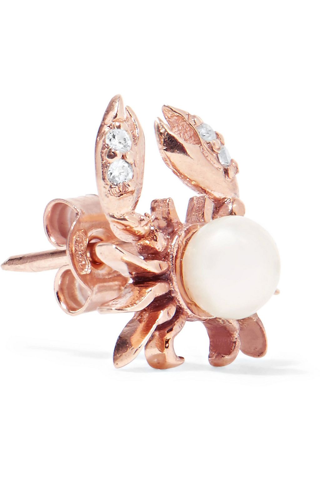 AAMAYA by PRIYANKA Cancer rose gold-tone, faux pearl and crystal earring
