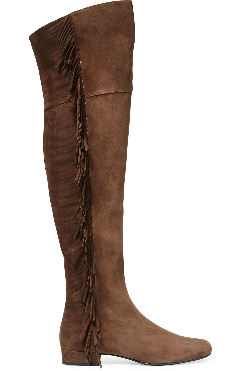 saint laurent suede over the knee boots