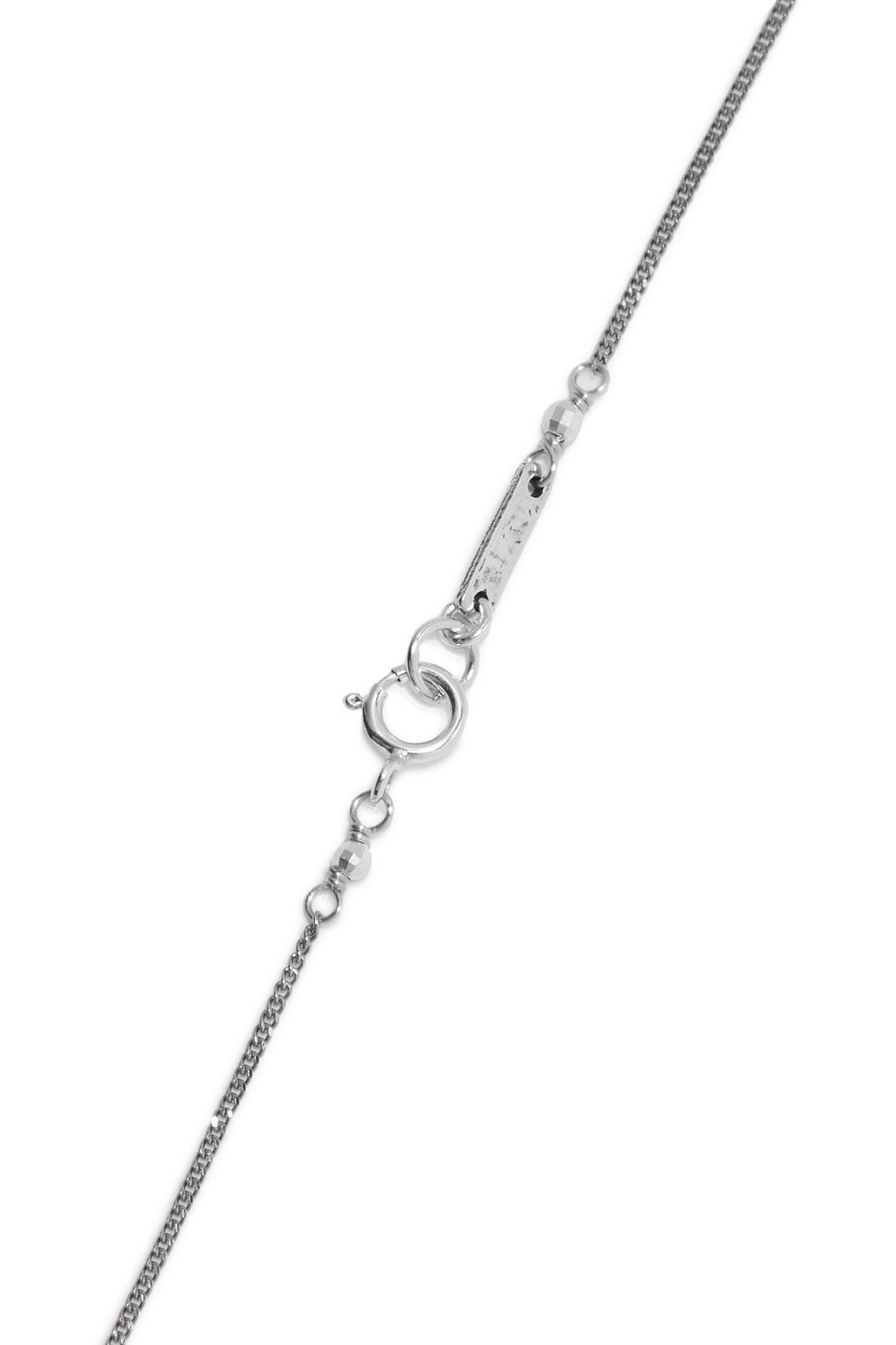 CHAN LUU Silver, horn and crystal necklace