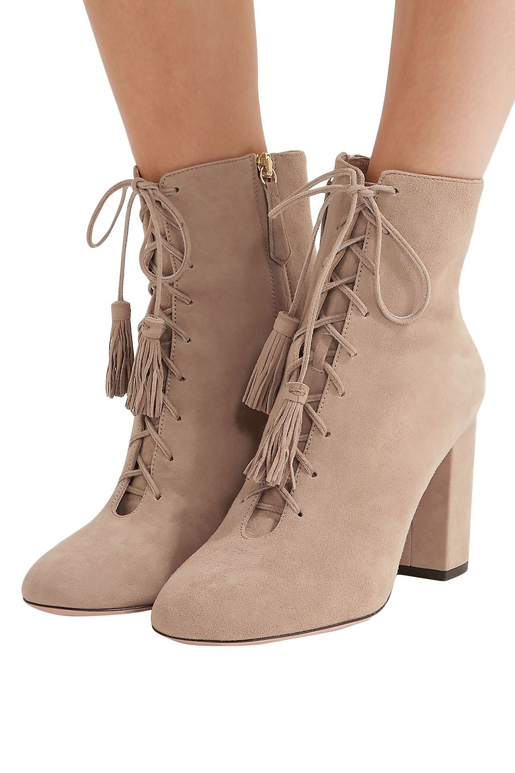 AQUAZZURA Jourdan suede ankle boots