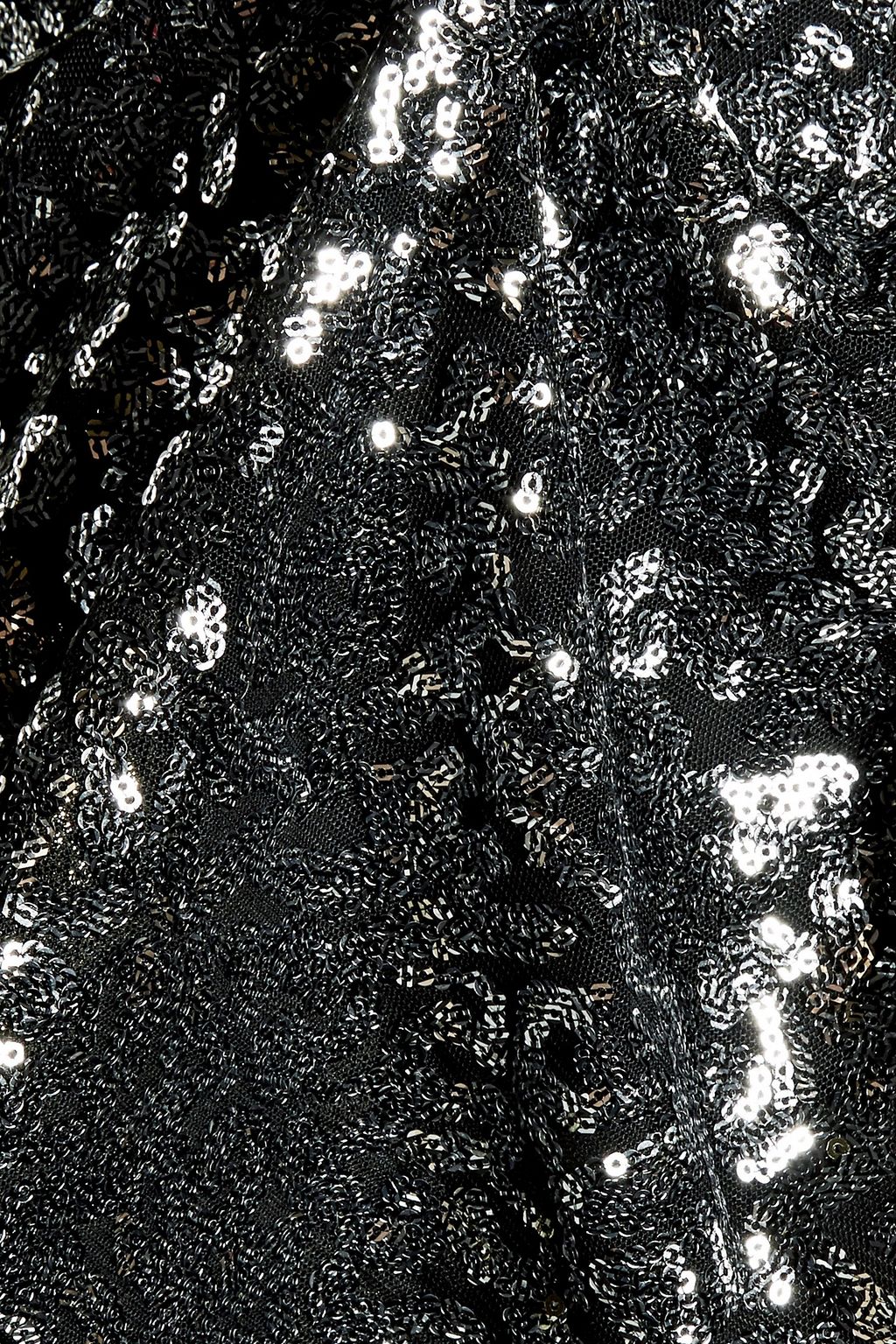 BY MALENE BIRGER Purle georgette-paneled sequined tulle top