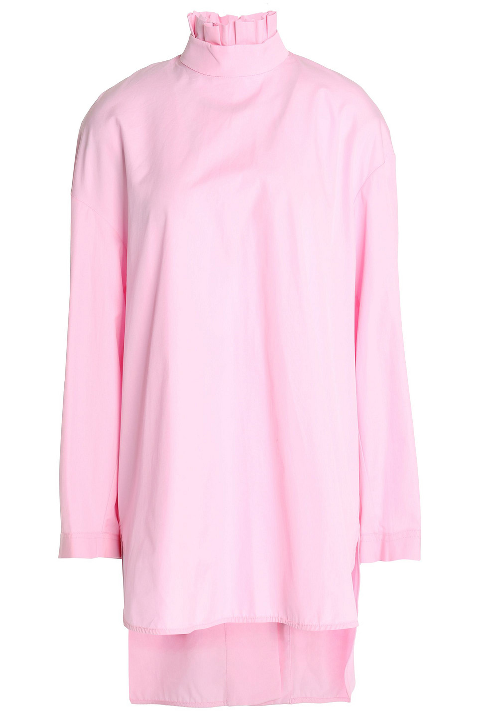 Ellery Pleated Cotton-poplin Tunic In Pink