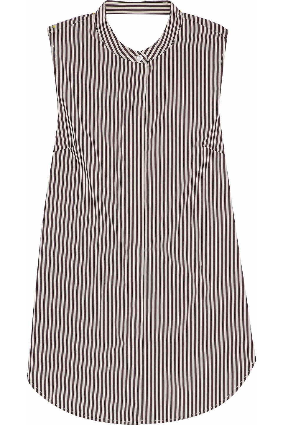3.1 phillip lim - twisted striped cotton and silk-blend poplin shirt - neutral - us 0