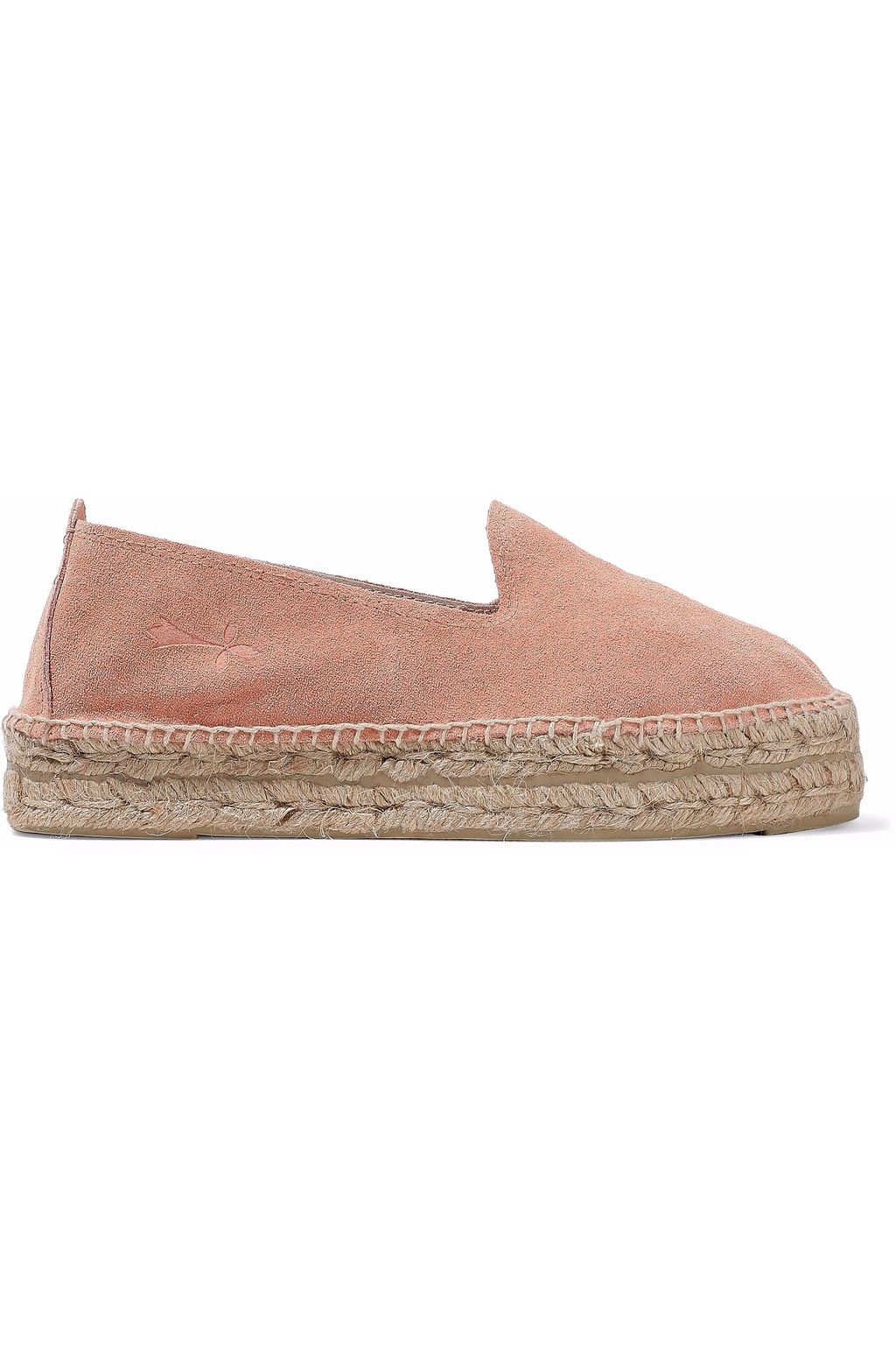 pink suede espadrilles