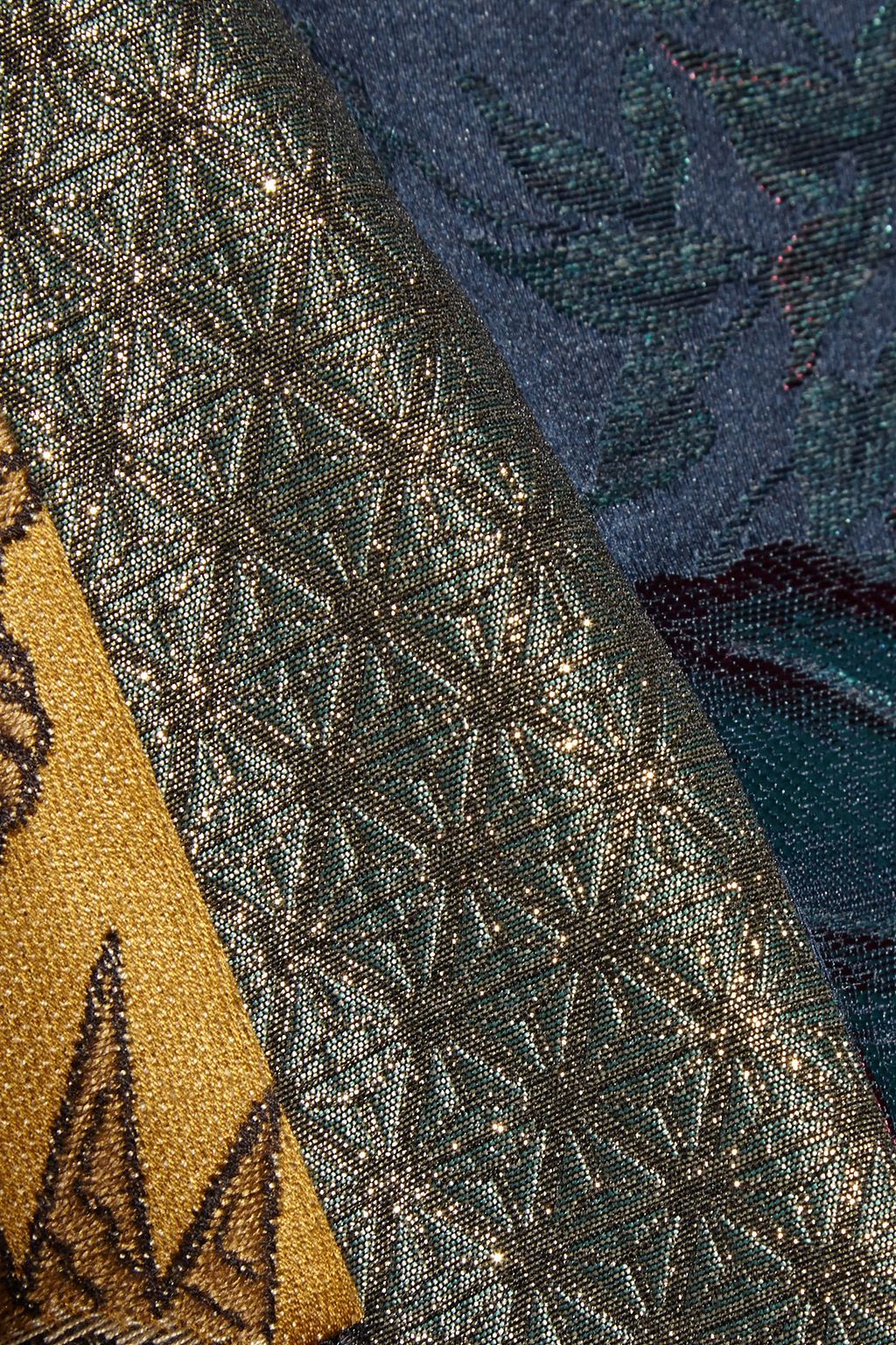 ETRO Patchwork jacquard flared pants