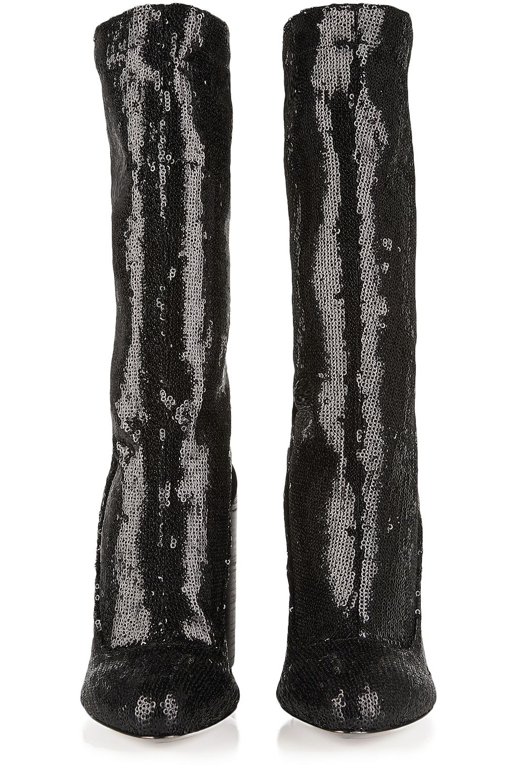 GIVENCHY Boots in sequined black stretch-leather