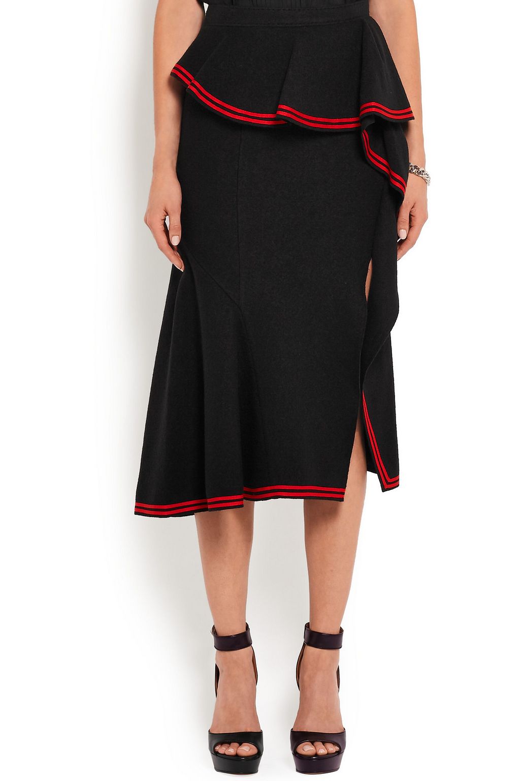 GIVENCHY Skirt in black wool