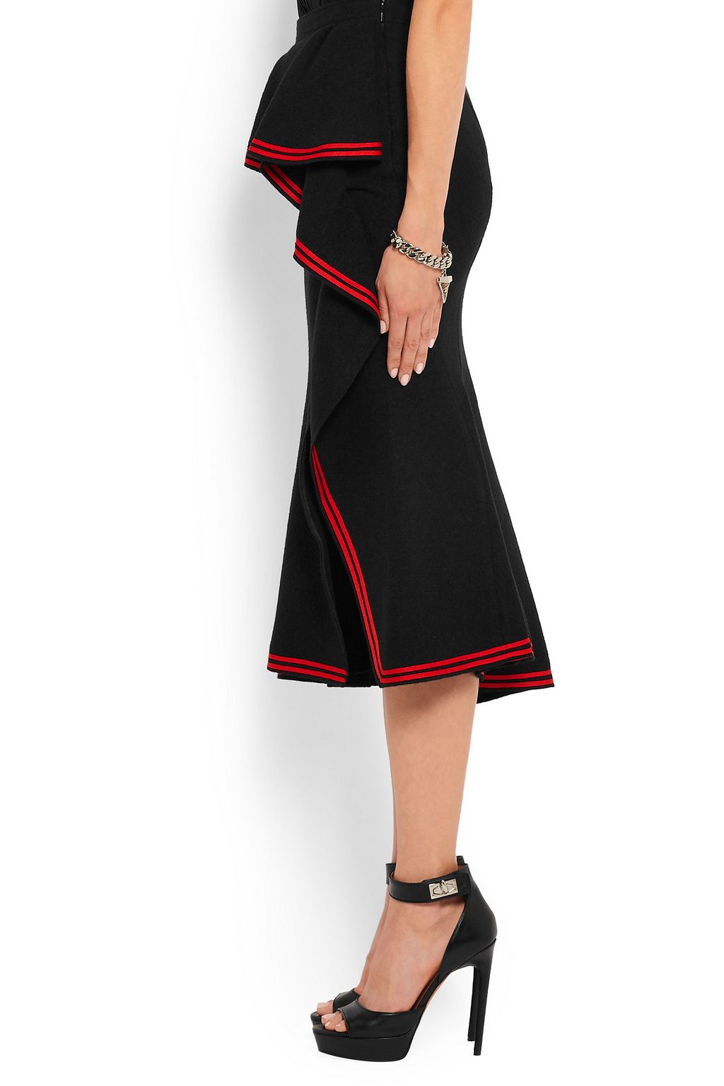 GIVENCHY Skirt in black wool