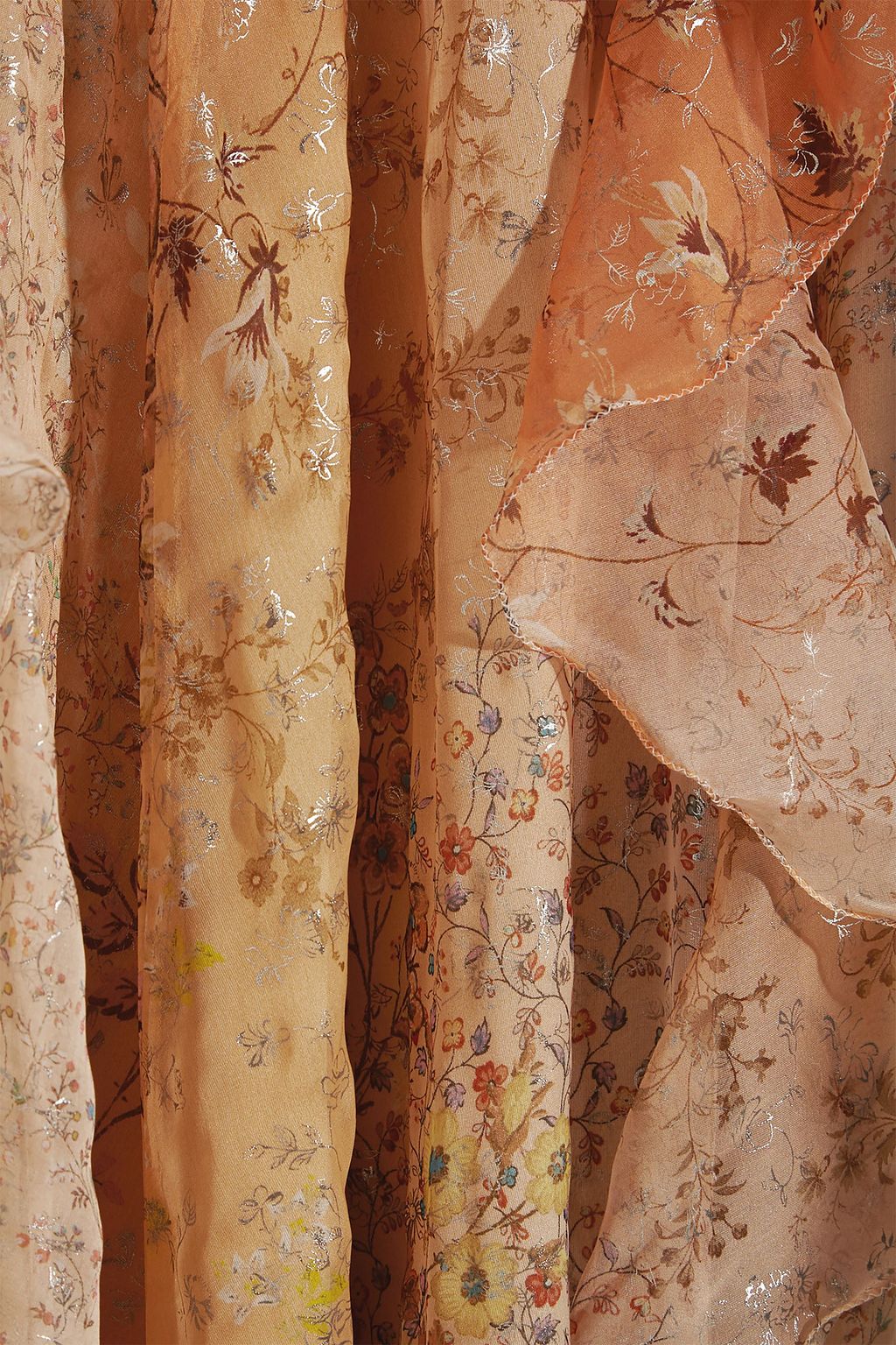 ETRO Printed silk-chiffon gown