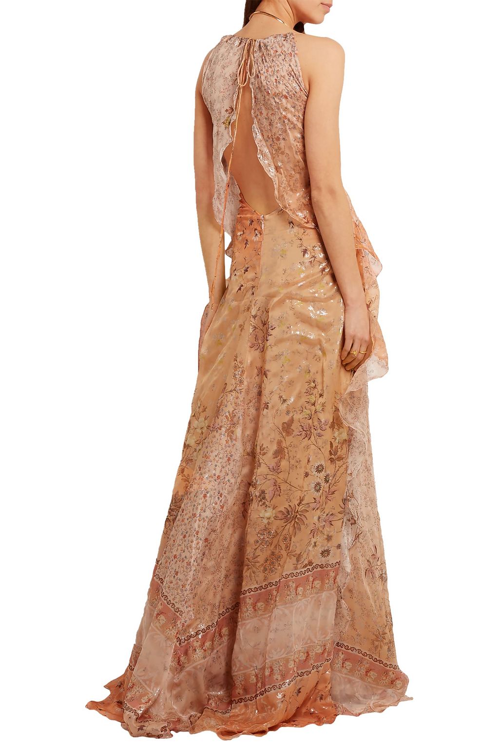 ETRO Printed silk-chiffon gown