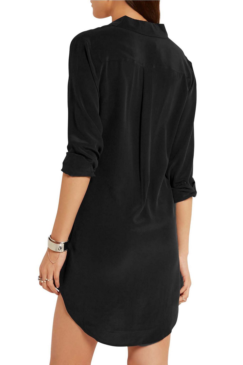 EQUIPMENT Slim Signature washed-silk mini shirt dress