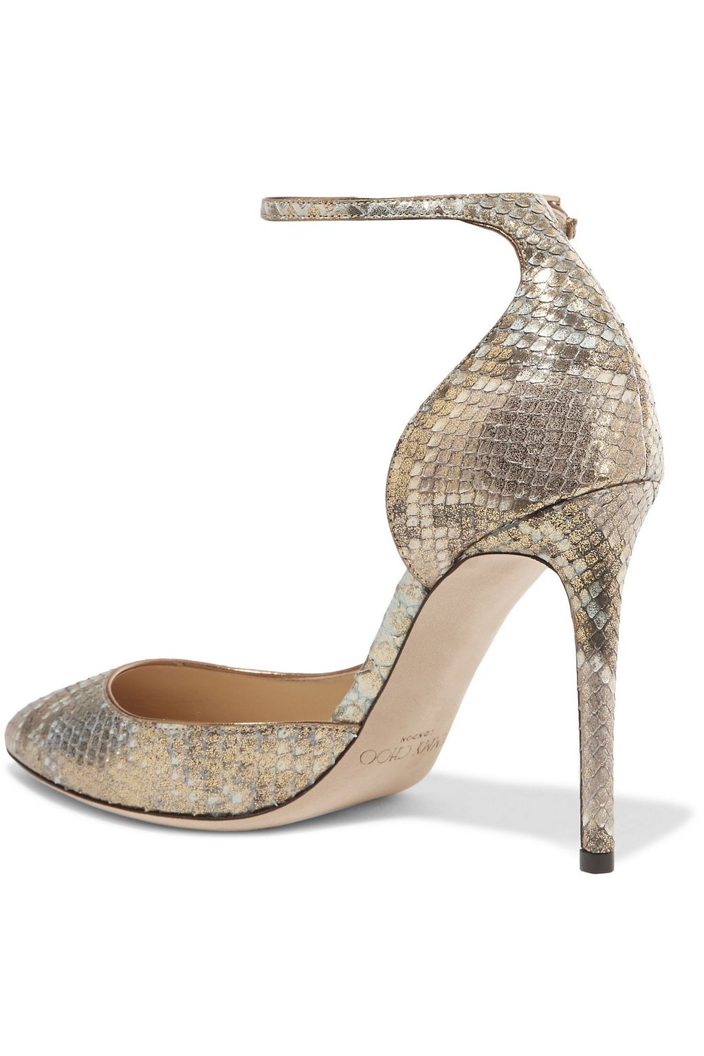 JIMMY CHOO Lucy metallic python pumps