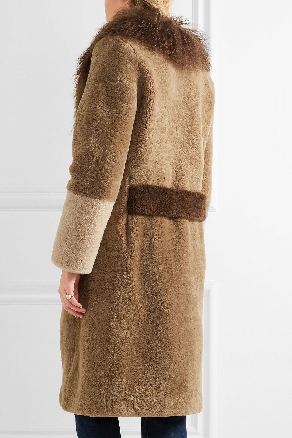SAKS POTTS Febbe Bertha shearling coat
