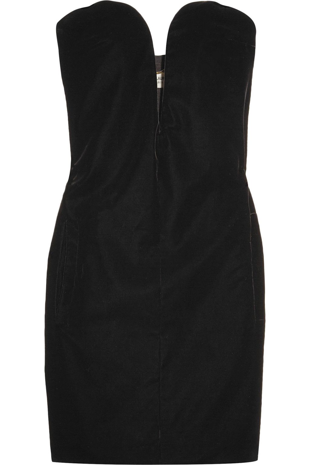 saint laurent velvet mini dress