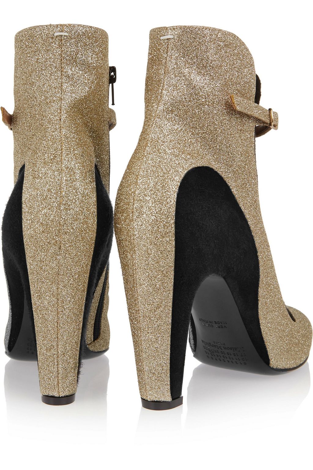 MAISON MARGIELA Glittered suede ankle boots