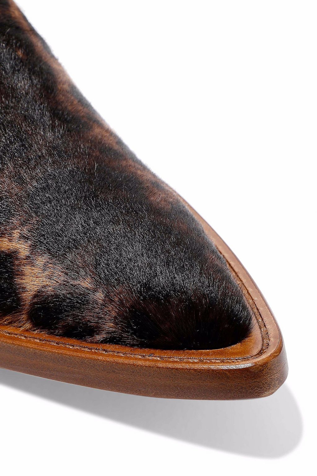 VICTORIA BECKHAM Leopard-print calf hair loafers