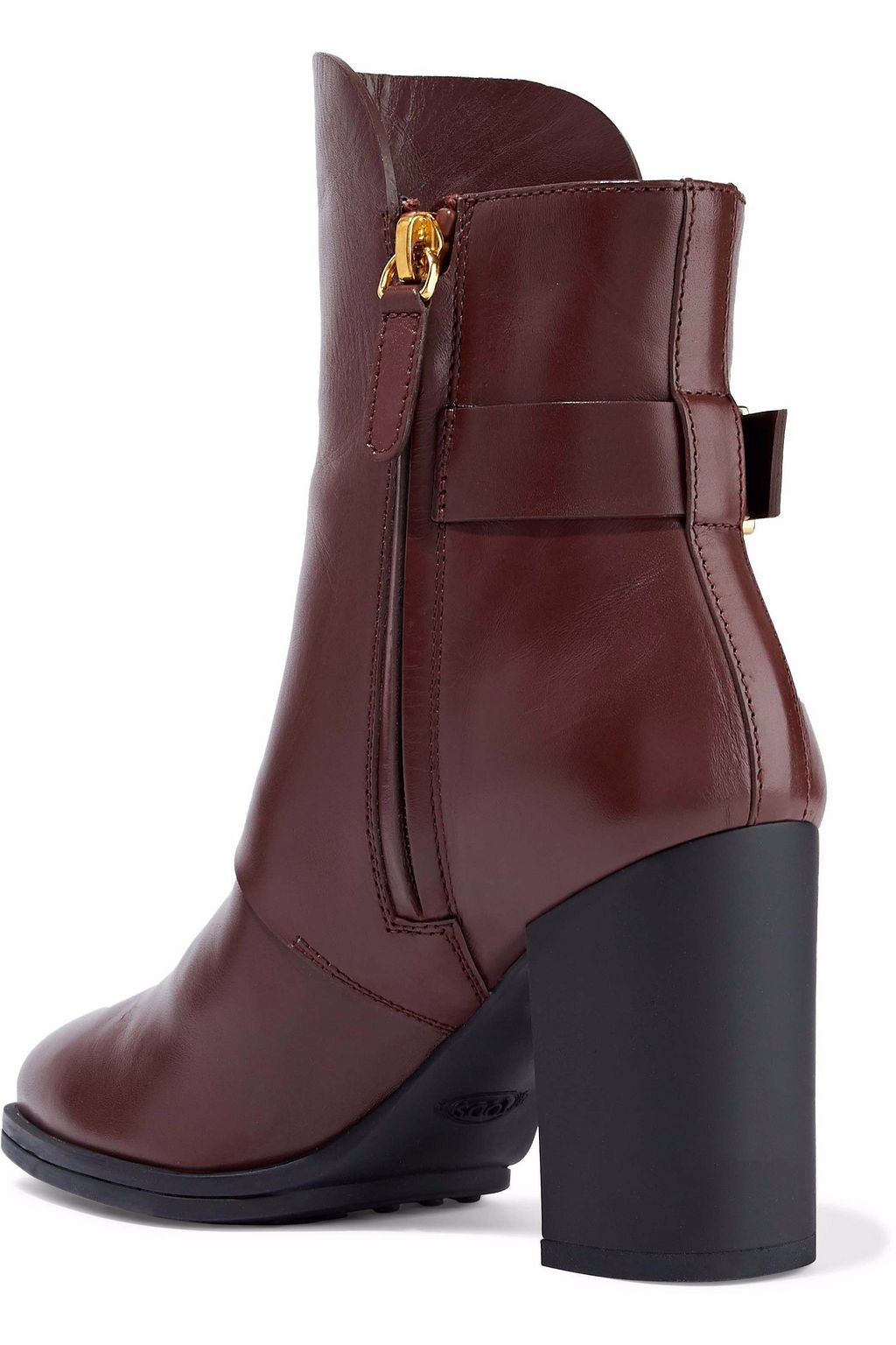 TOD'S Ankle Boots aus Leder mit Schnalle