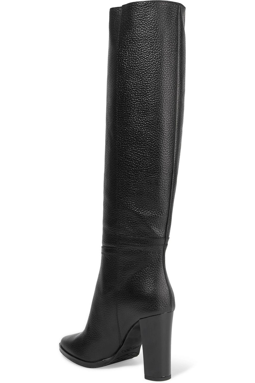 JIMMY CHOO Haywood 95 pebbled-leather knee boots