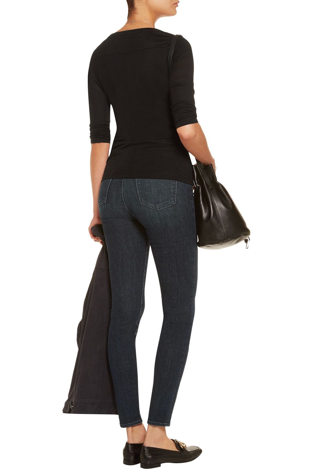 J BRAND Sophie mélange stretch-jersey top