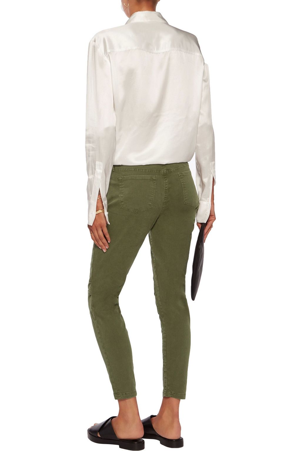 J BRAND Ginger stretch-cotton twill skinny pants