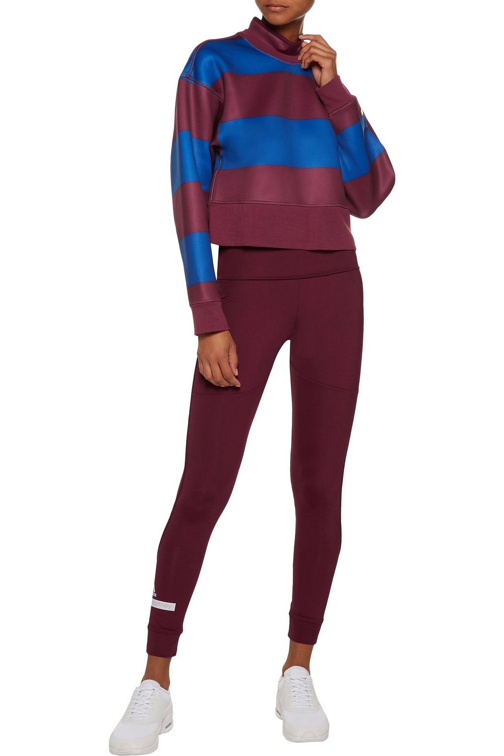 The Fold Tight gathered Climalite leggings burgundy One Size