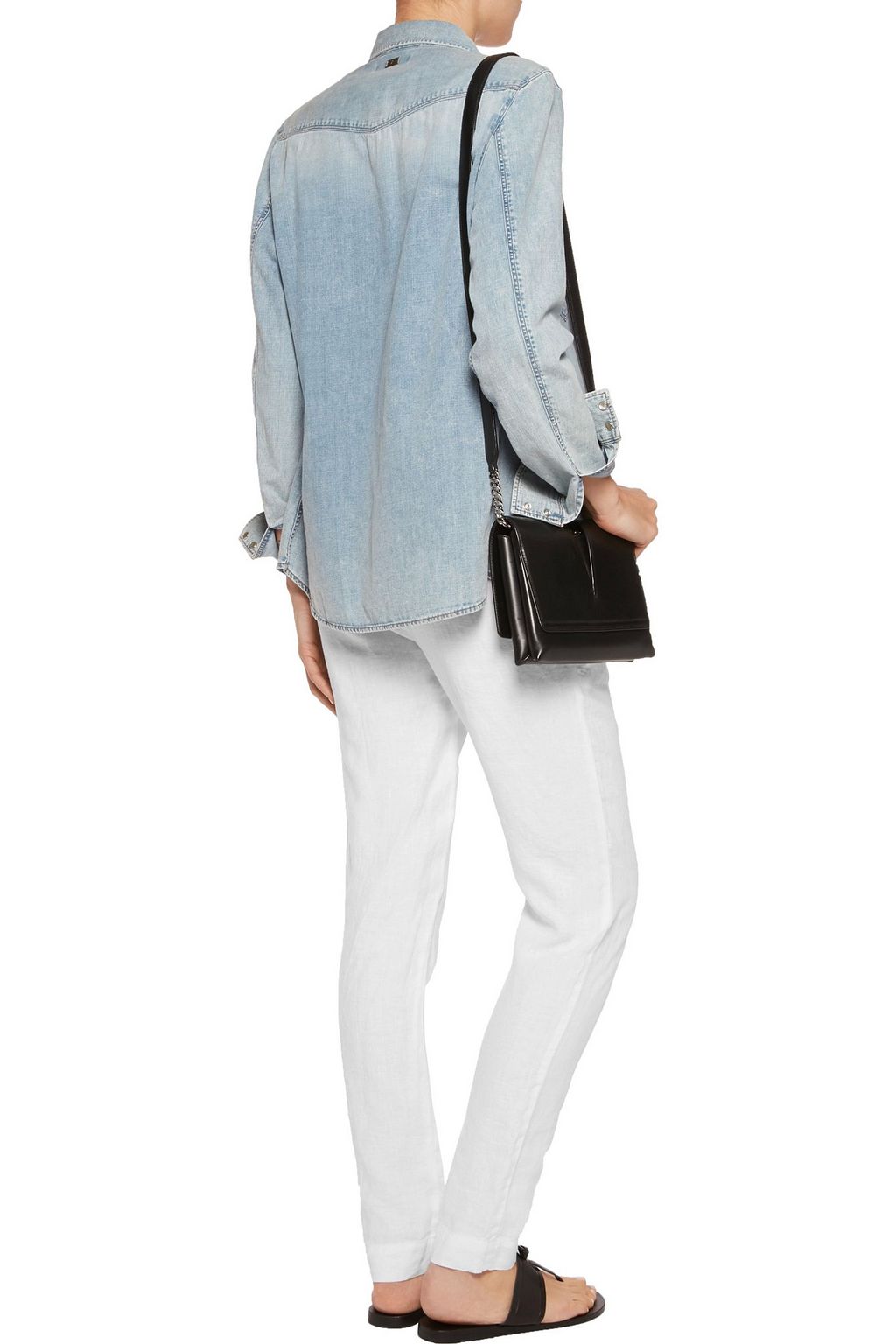 ENZA COSTA Linen slim-leg pants