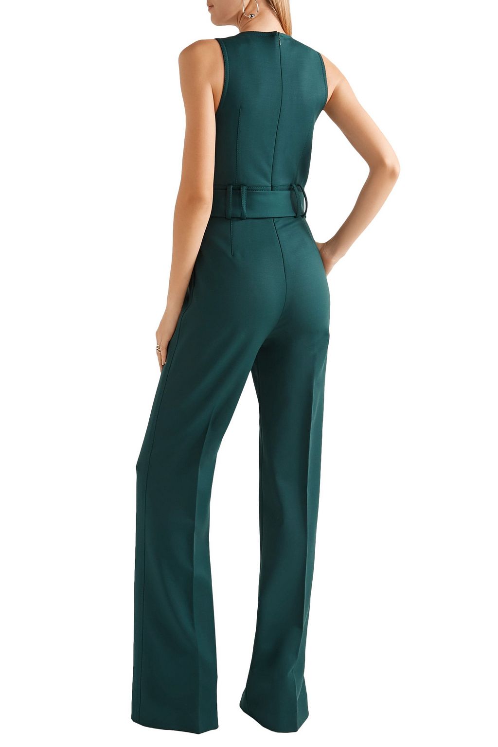 GABRIELA HEARST Belted wool-blend jumpsuit