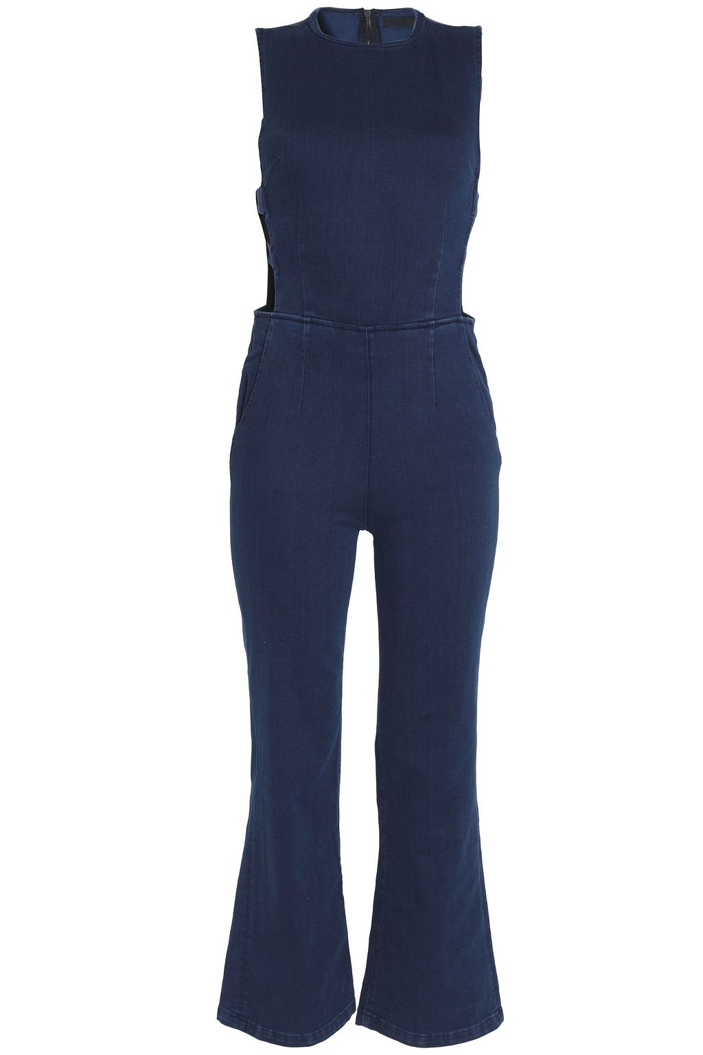 denim cut out jumpsuit
