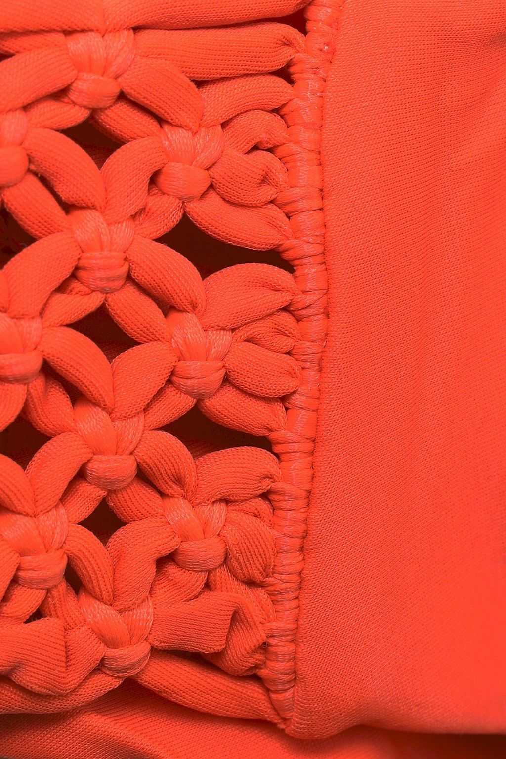 MIKOH Macramé-trimmed mid-rise bikini briefs