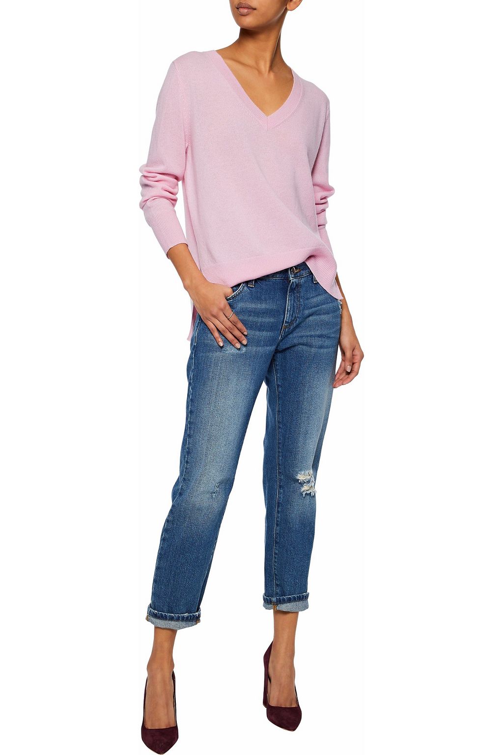 IRIS & INK Asymmetric cashmere sweater
