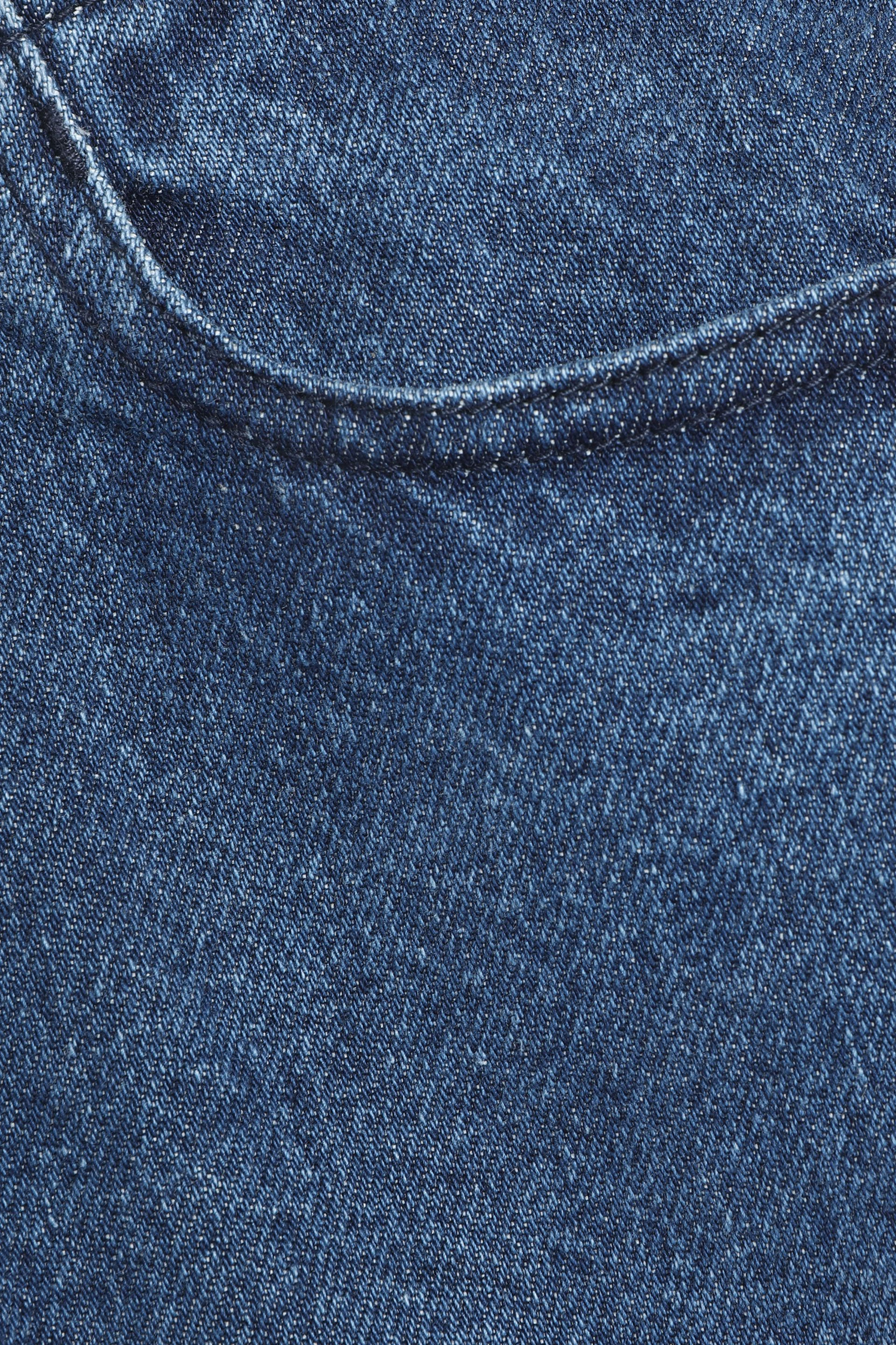 Marques Almeida Strapless studded denim bustier top