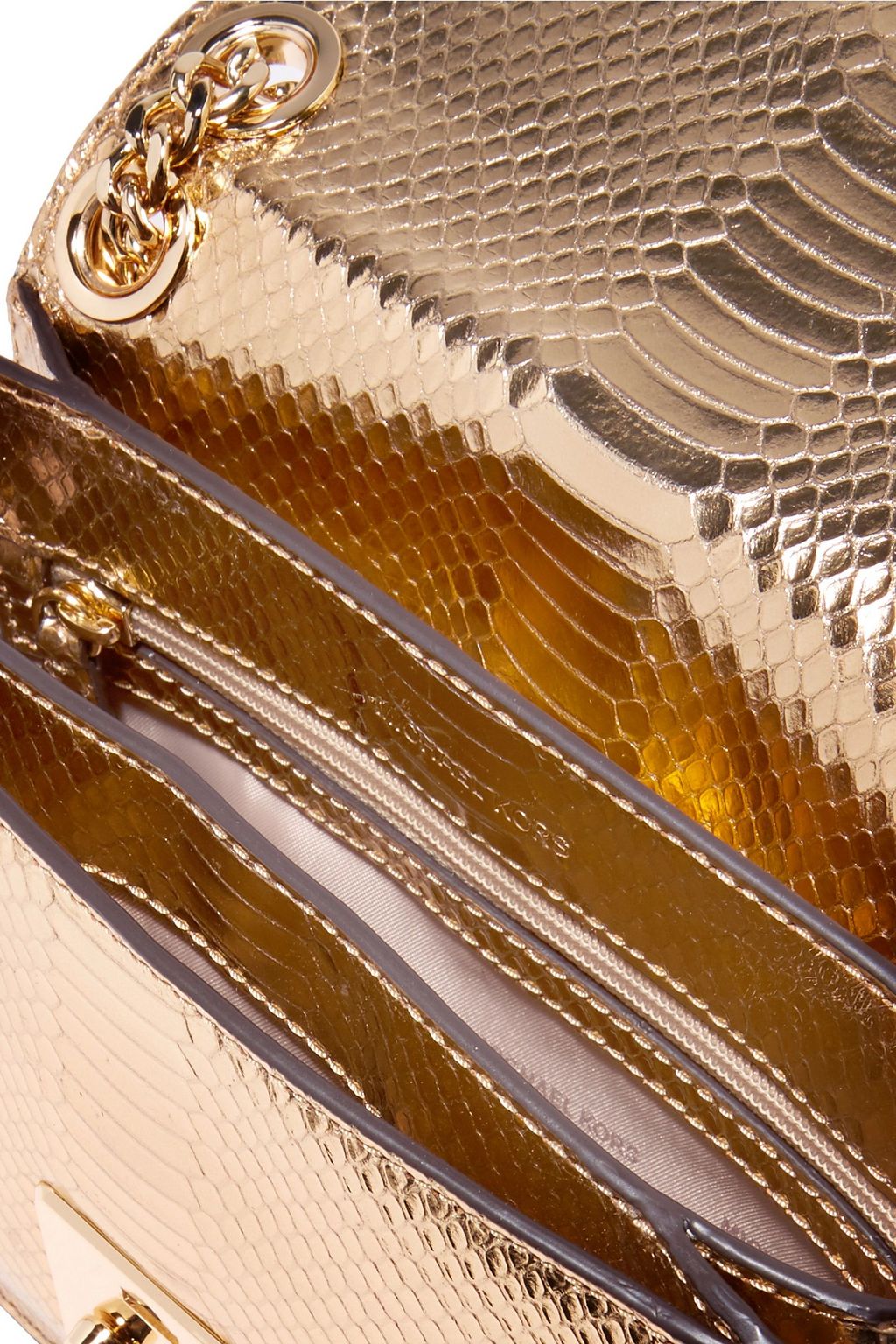 MICHAEL KORS COLLECTION Metallic leather shoulder bag