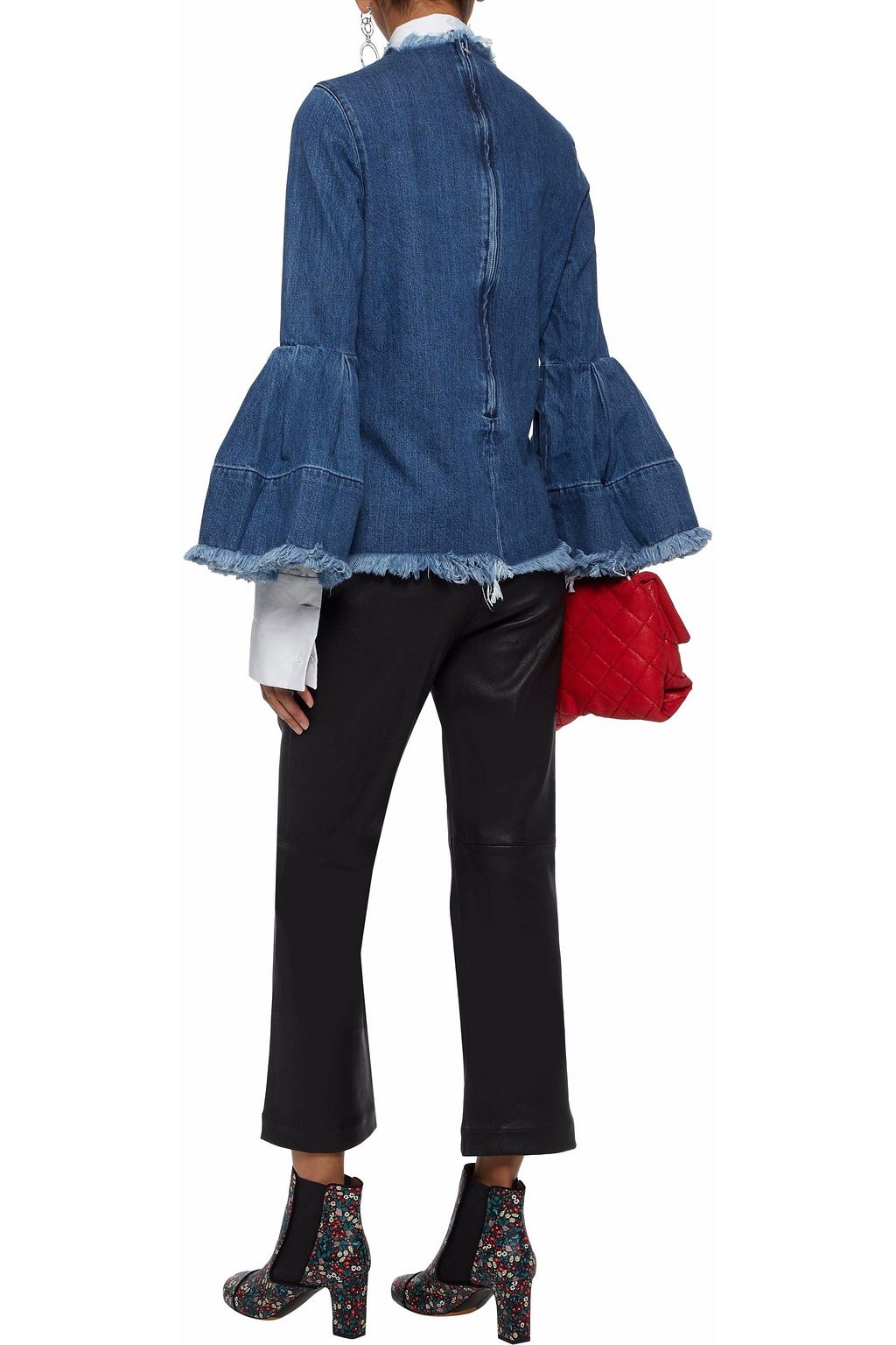MARQUES' ALMEIDA Distressed denim top