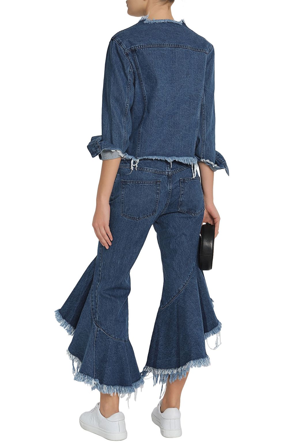 MARQUES' ALMEIDA Frayed denim jacket