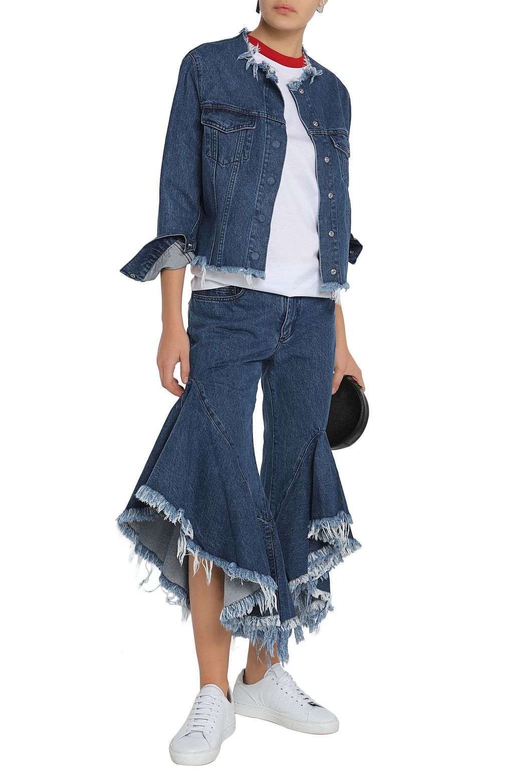 MARQUES' ALMEIDA Frayed denim jacket