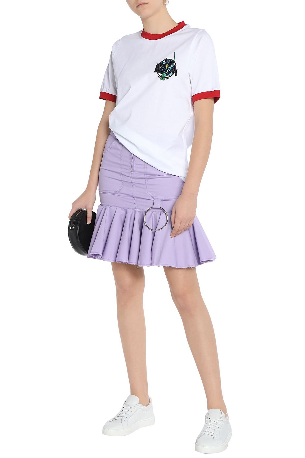 MARQUES' ALMEIDA Embroidered cotton-jersey T-shirt