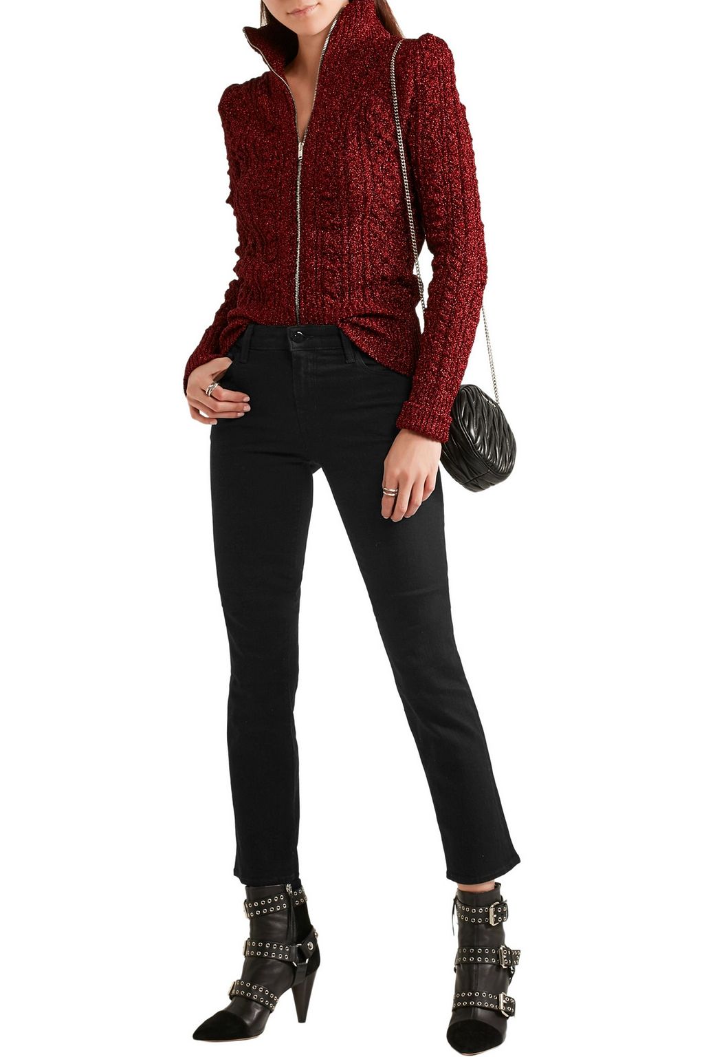 J BRAND Amelia mid-rise slim-leg jeans