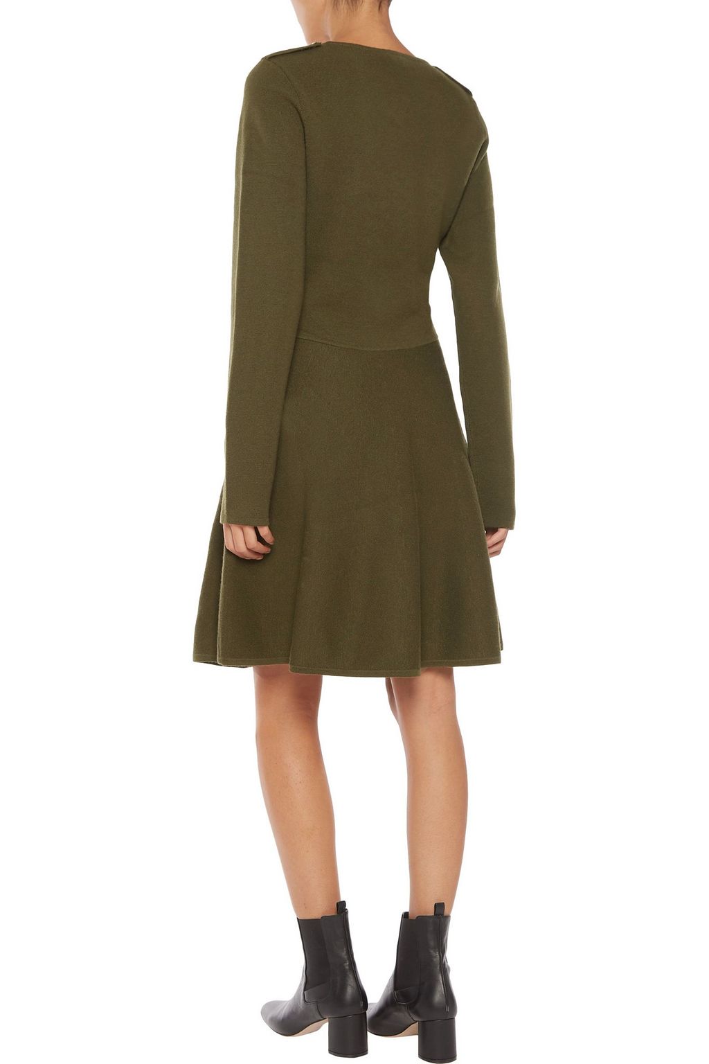 IRIS & INK Flared merino wool dress