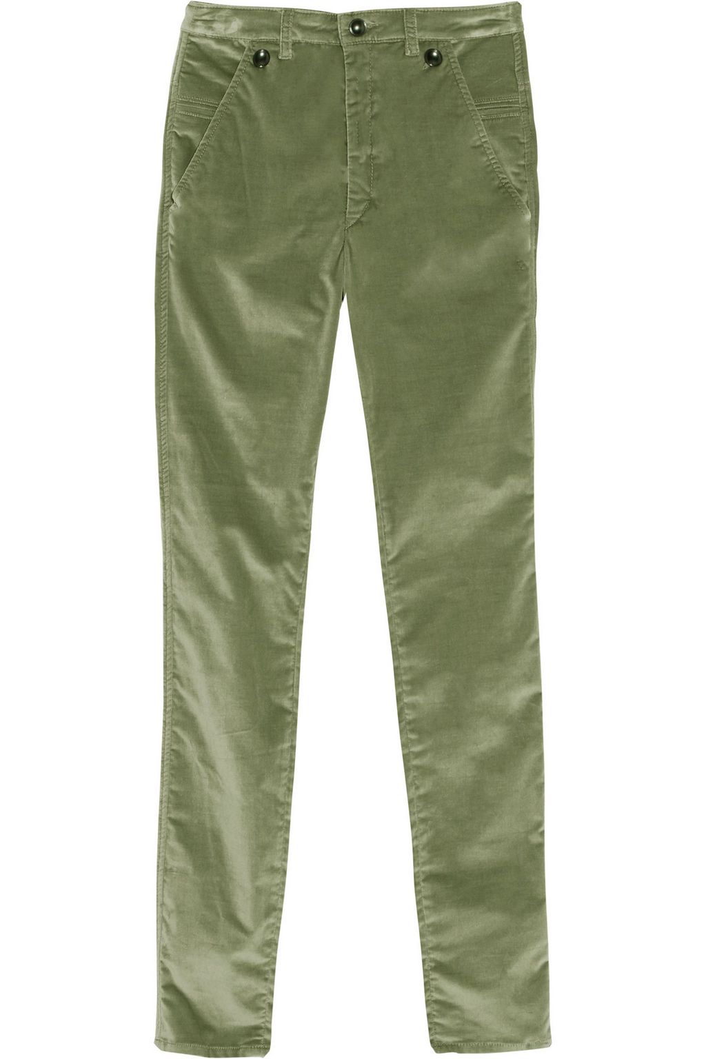 green velvet skinny pants