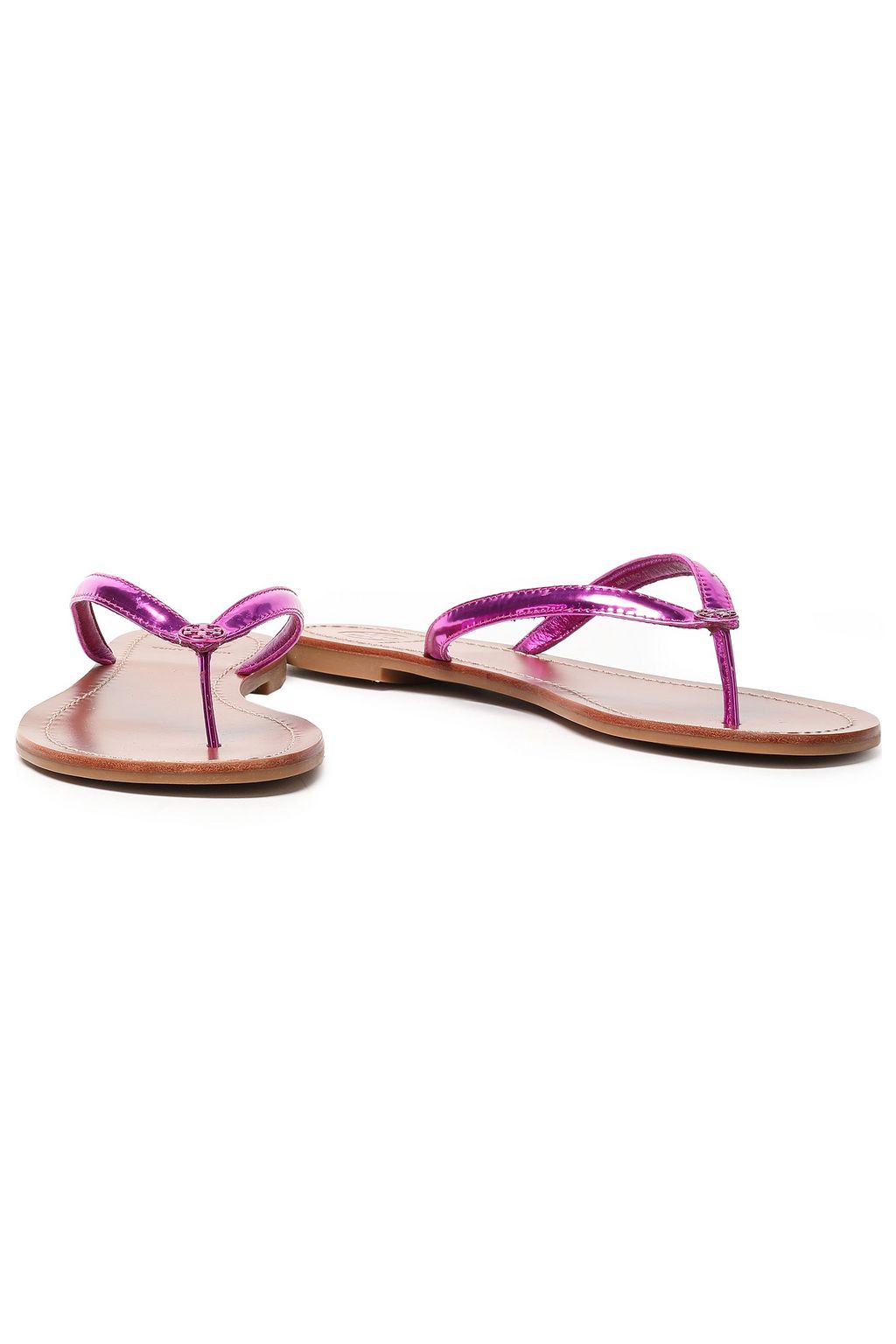 TORY BURCH Metallic leather sandals