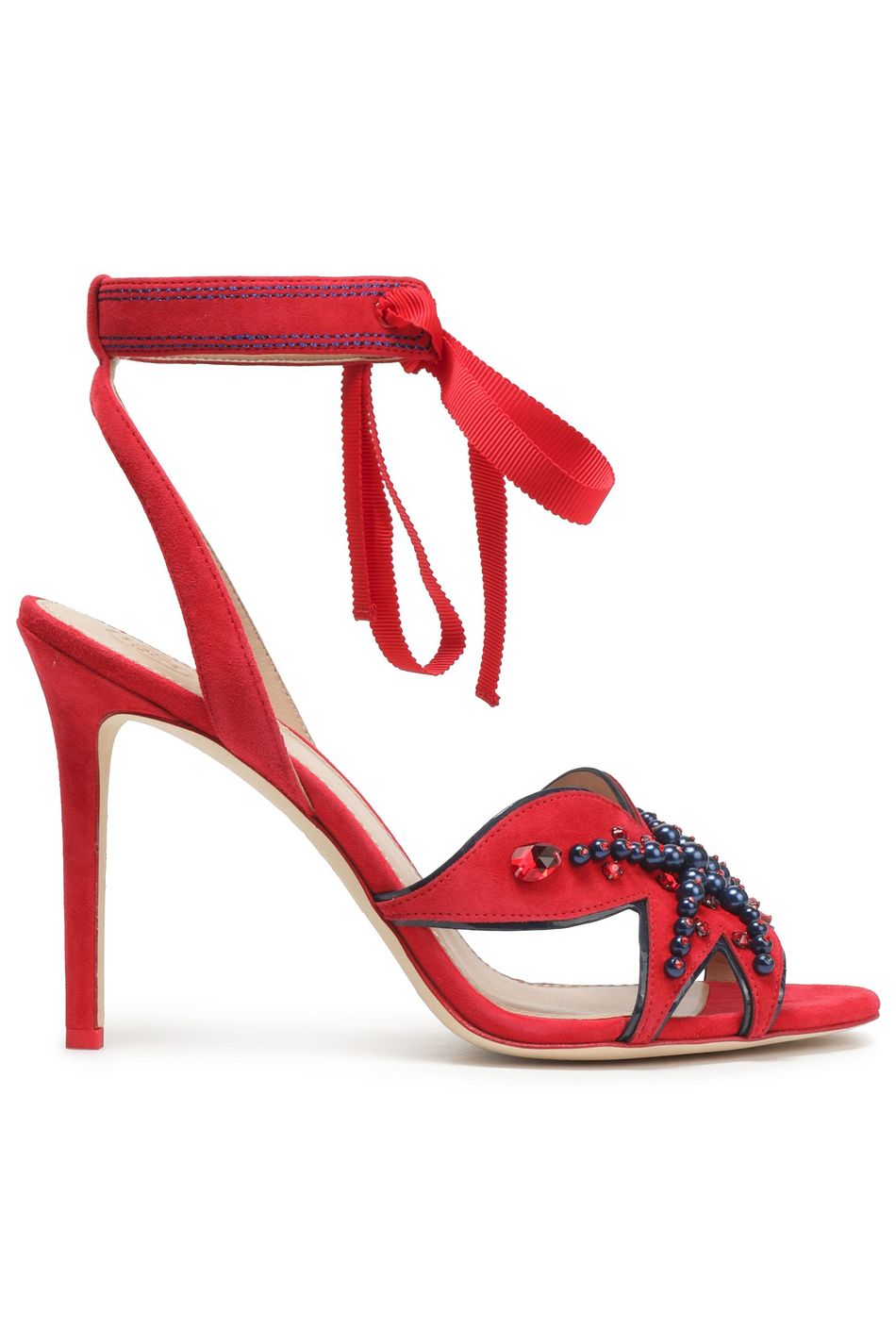 red tory burch sandals
