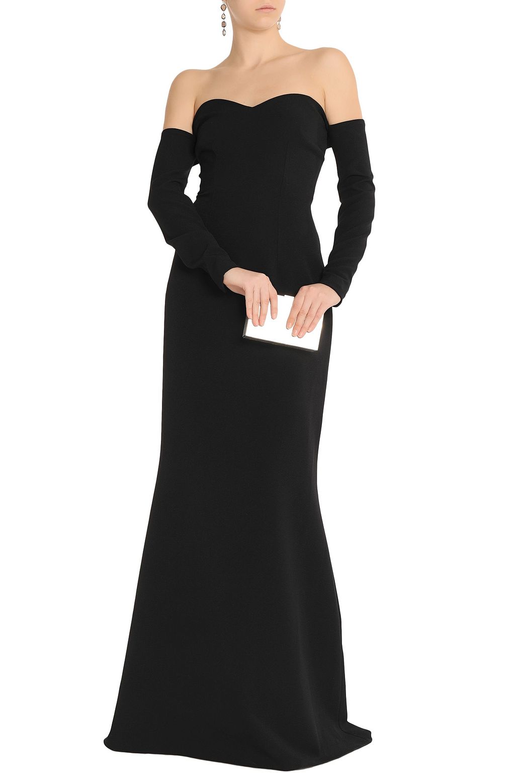 SAFIYAA Off-the-shoulder crepe gown
